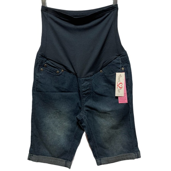 Times Two Pants - NWT Maternity Times Two size Small bermuda shorts rolled hem 5 pocket 12035
